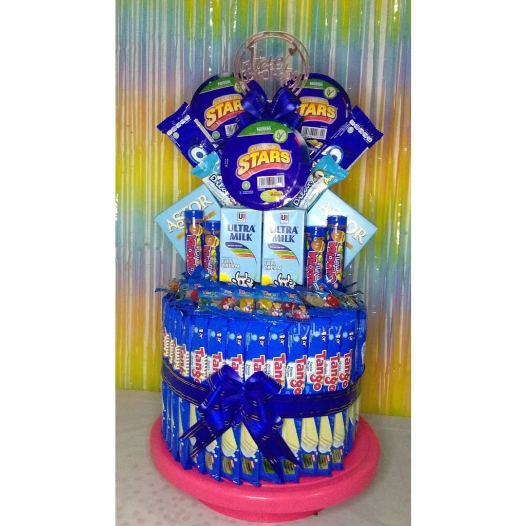 

Snack Tower - Snack Tart - Cake Snack Ultah - Snack Cake - Bucket Snack Birthday (Biru 5)