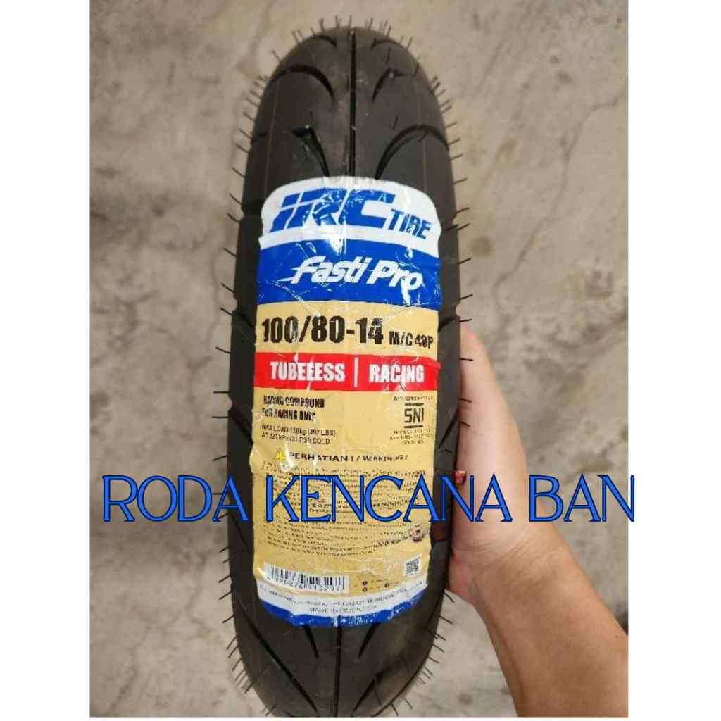 Ban Motor IRC FASTI PRO size 100/80 R14 - Tubeless Ban Depan Vario 150/160, ADV, Aerox 155