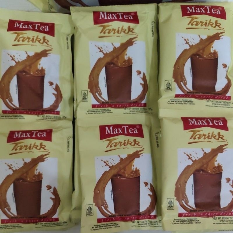 

Max Tea Teh tarik 1renceng isi 10 Sachet@25 gr