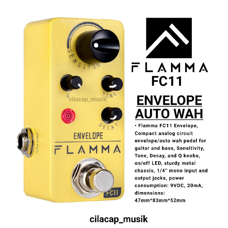 FLAMMA FC11 ENVELOPE EFEK AUTO WAH EFEK GITAR