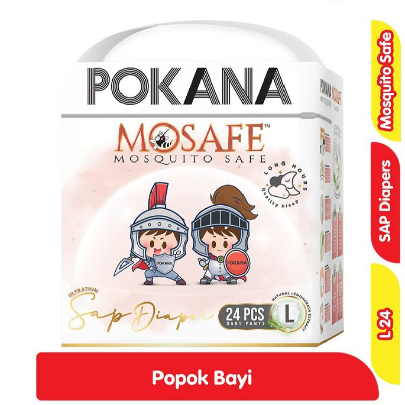 Pokana SAP Mosafe Popok Celana Bayi L 24 pcs