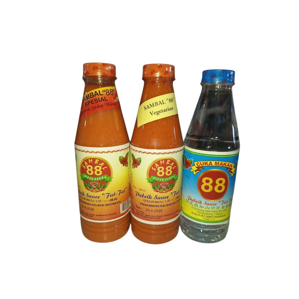 

Paket E Sambal 88 Sambal 88 Vegetarian Asam Cuka 88