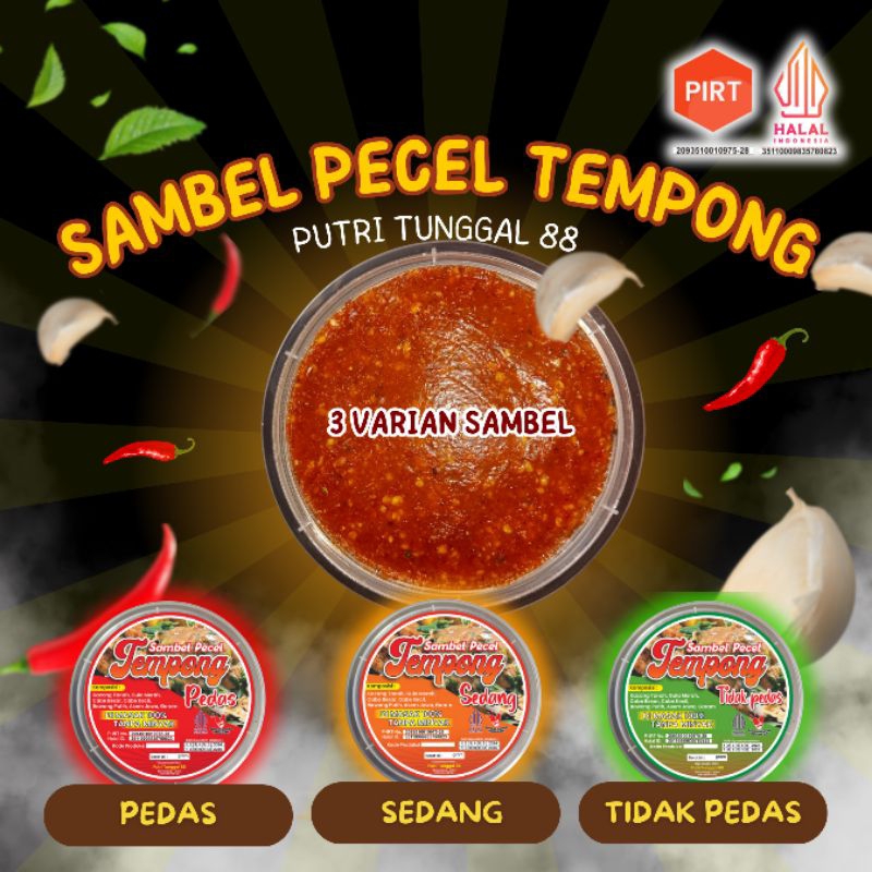 

best seller||Sambel pecel tempong sangrai 1kg