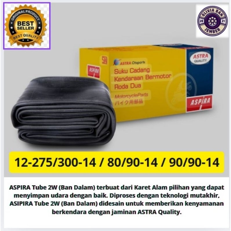 Ban dalam ASPIRA motor matic ring14 275/300-14