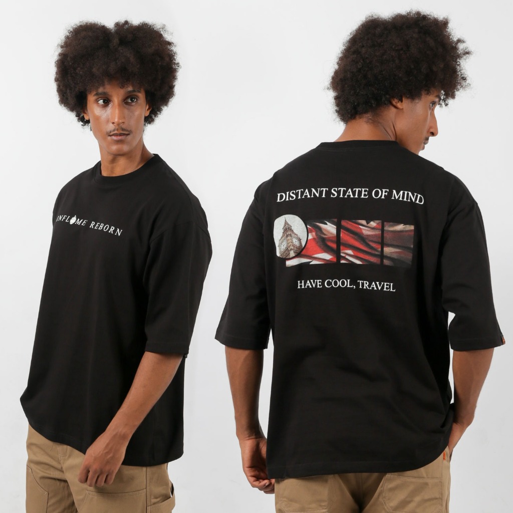 INFLAME REBORN - DISTANT - KAOS LENGAN PENDEK UNISEX OVERSIZE