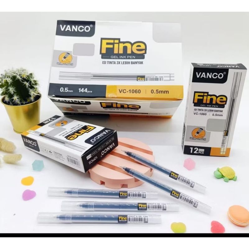 

(1 PAK) Pulpen Bolpen Pena Gel Pen VANCO VC-1060