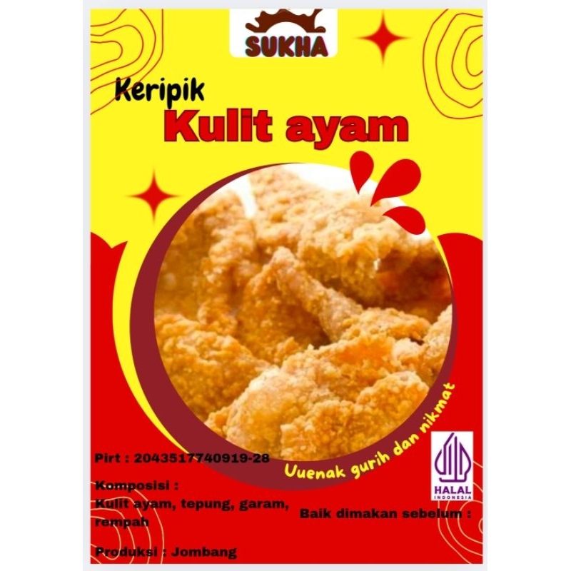 

Kulit Ayam Asli 250gr 1 ball