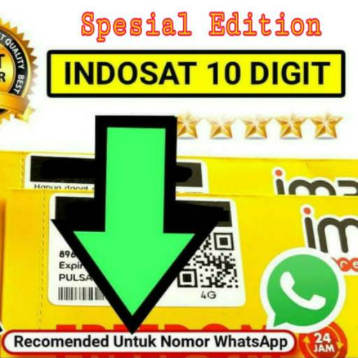 Nomor Cantik Indosat 10 Digit Best Series Spesial Edition 4G LTE