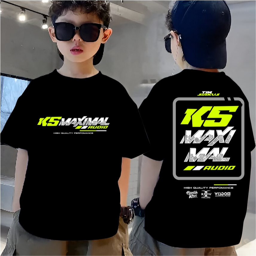 Kaos baju anak K5 maximal Audio sound malang team sotok Team Bledosan bahan katun adem
