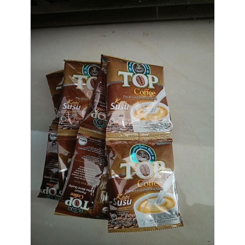 

[1 Renteng 10 Bungkus] Kopi Top Susu 3in1 31gr