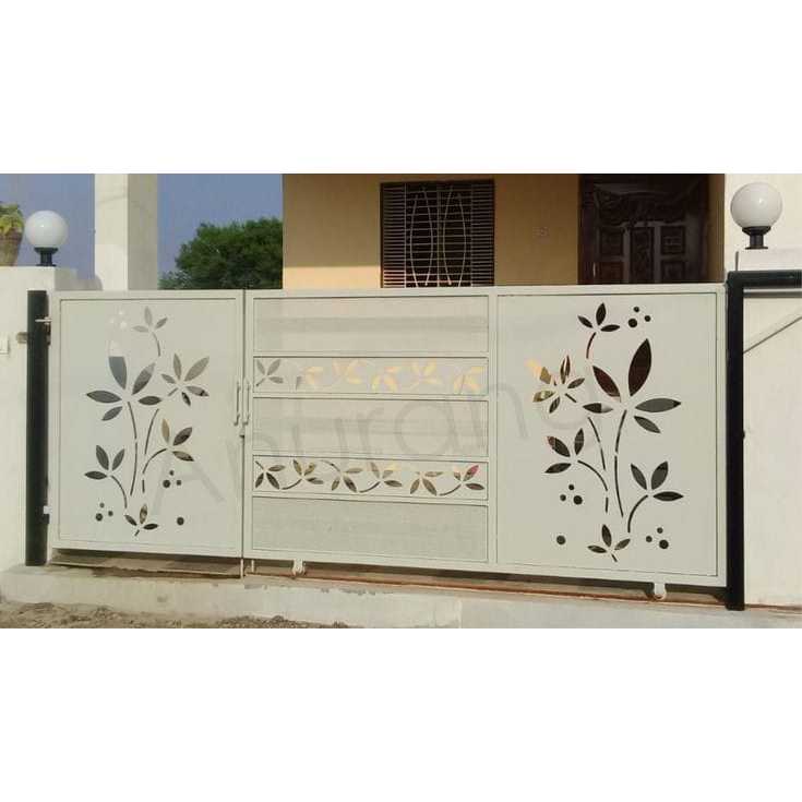 Pagar rumah minimalis modern warna putih