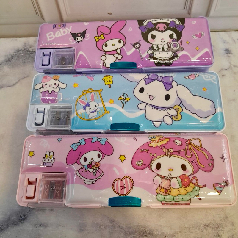 

TEMPAT PINSIL MAGNET 66-79 KUROMI CINNAMOROL MELODY ADA RAUTAN