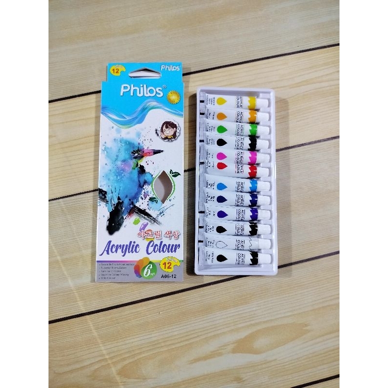 

Philos Cat Lukis ACRYLIC 12 Warna 6 ML