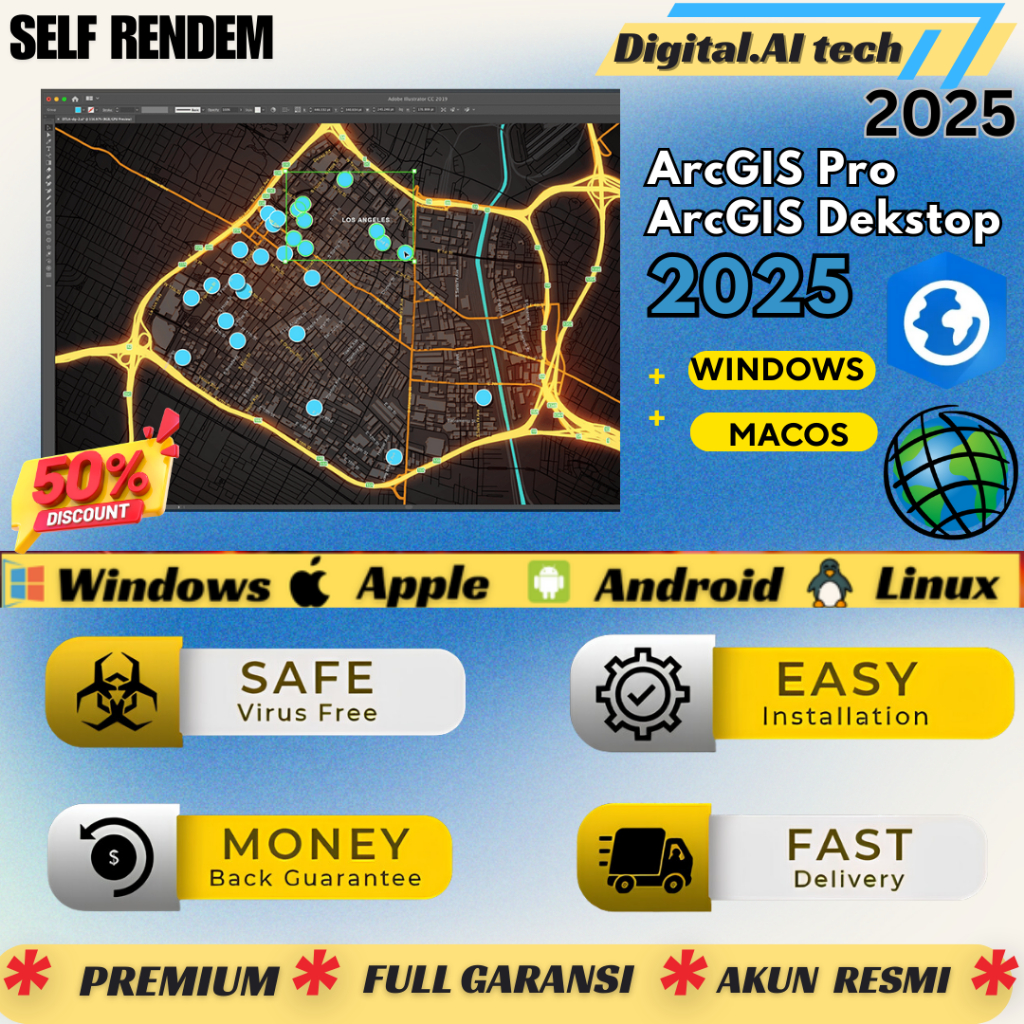 [SELF REDEEM] ESRI ArcGIS Pro v3.4.2 & Desktop v10.8.2 Latest 2025 Lifetime