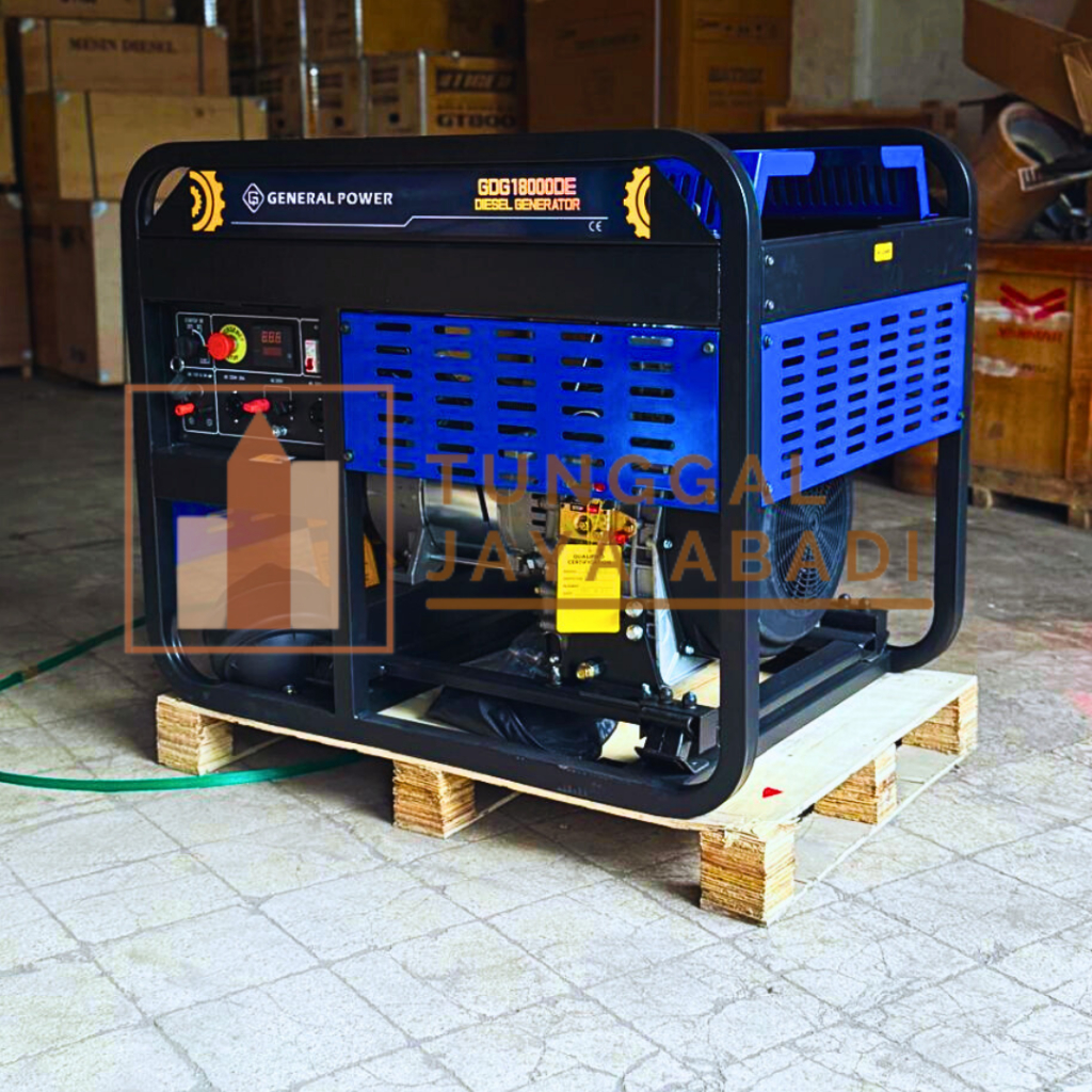Genset Open Diesel General GDG18000DE - 12000 Watt