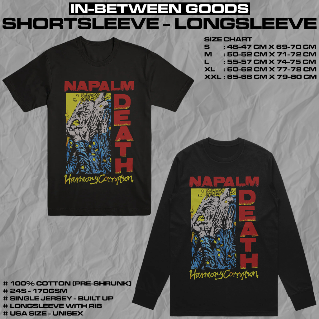 NAPALM DEATH - HARMONY CORRUPTION | T-SHIRT | LONGSLEEVE | BAND MERCH
