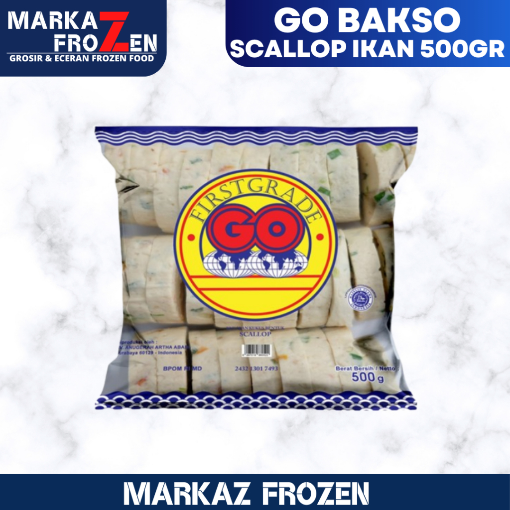 

GO BAKSO IKAN SCALLOP 500GR