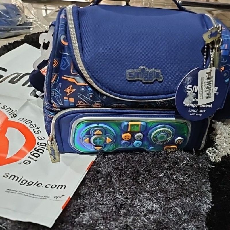 Lunch Bag PL Ori Smiggle Game Blue Smiggle Truk Anak Laki Tas Makan  Stick Gamers