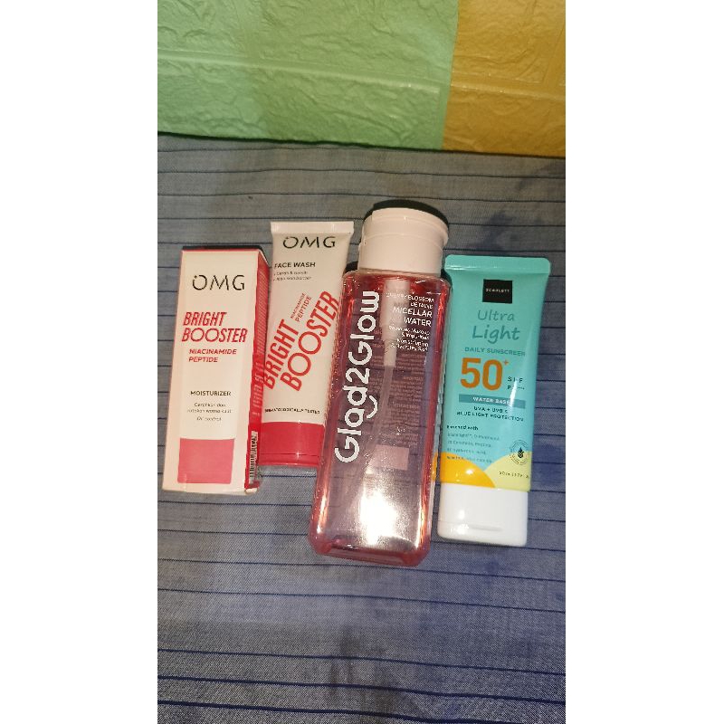 preloved skincare OMG, Scarlett, glad2glow