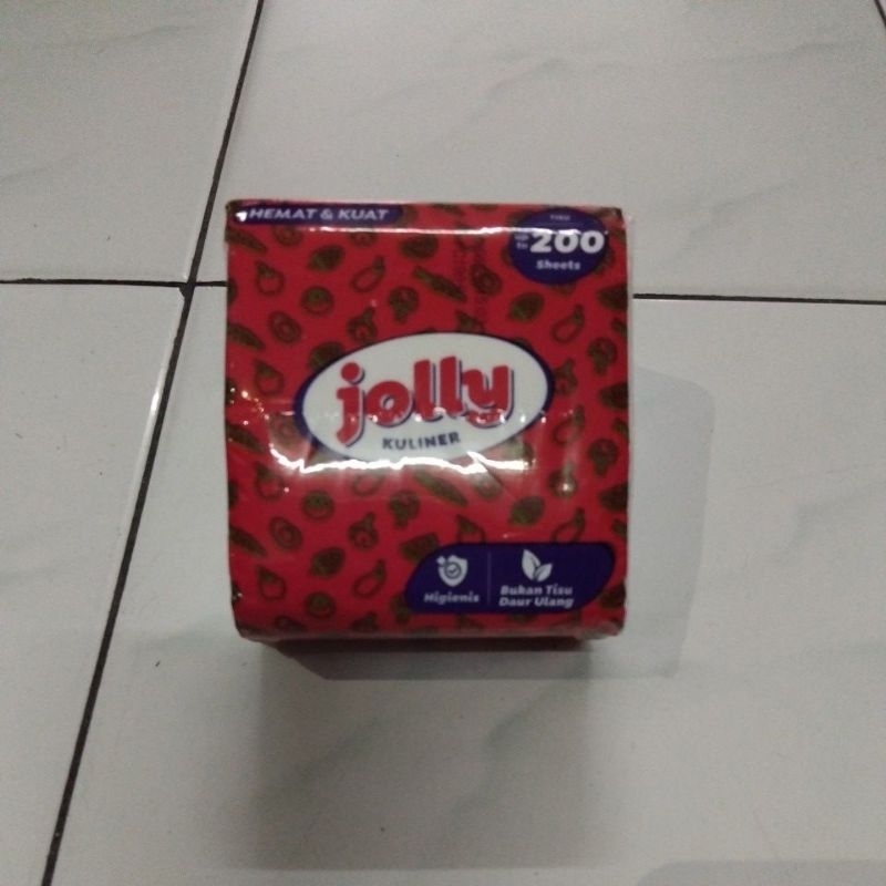 JOLLY POP UP TISSUE 200 SHEET / TISU JOLLY 200S / TISSUE JOLLY KULINER