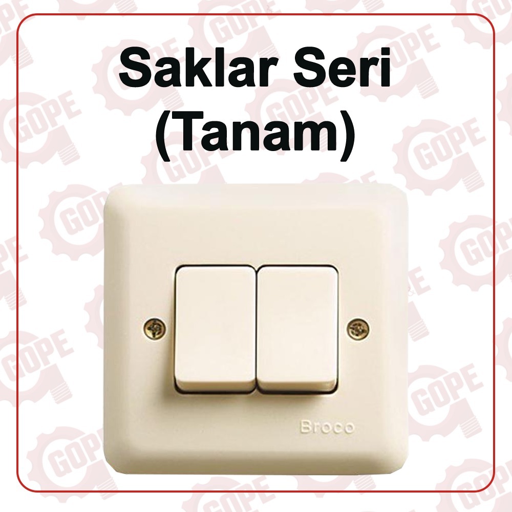 Saklar Double Broco (Tanam)
