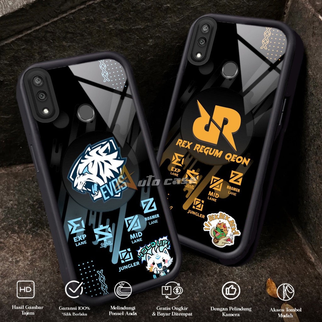 Softcase Glass kaca untuk HUAWEI Y7 2019 Y7 PRIME 2019 ESPR Casing Handphone Case Hp Procamera