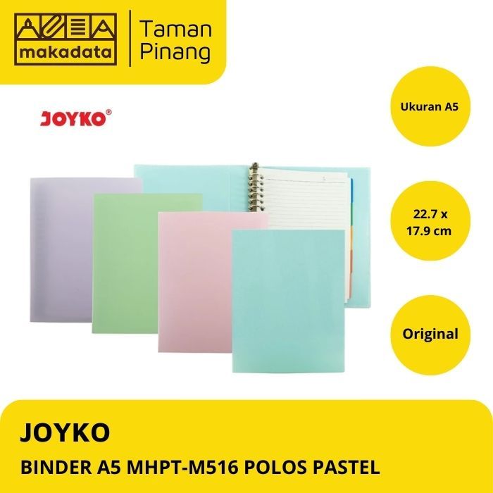 

JOYKO BINDER NOTE A5 MHPT M516 PASTEL (1 PCS)