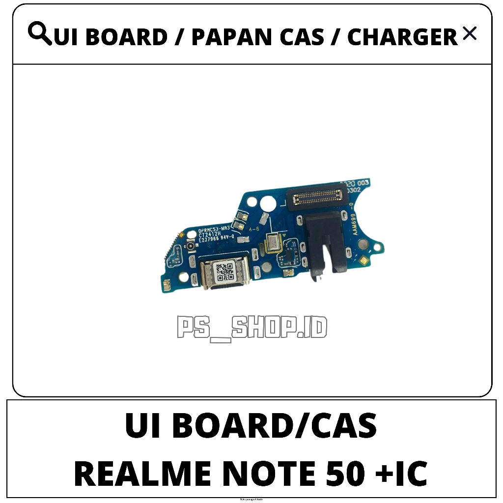 Ui Board Pcb Papan Charger Konektor Cas Papan Cas Charger Papan Ui REALME NOTE 50