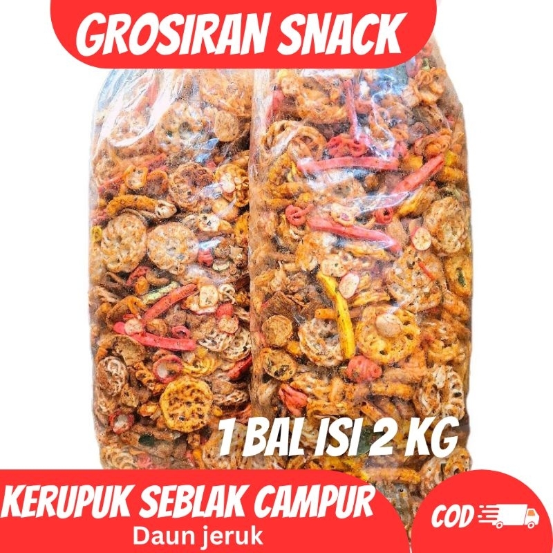 

1 bal isi 2kg Kerupuk Seblak Campur / Kerupuk Seblak Mix Viral