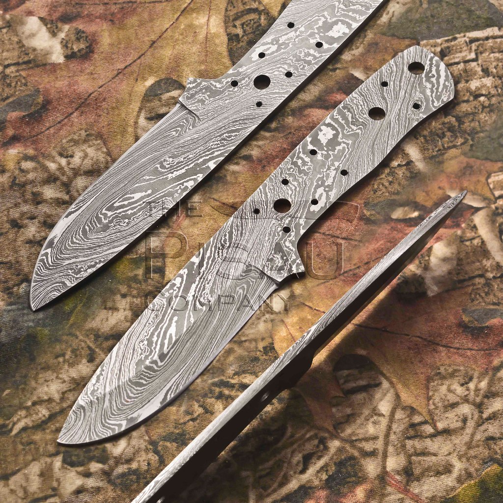 PISAU BLENG DAMASCUS TEMPA ASLI PISAU HANDMADE DAMASCUS BLANK BLADE - POLA TWIST