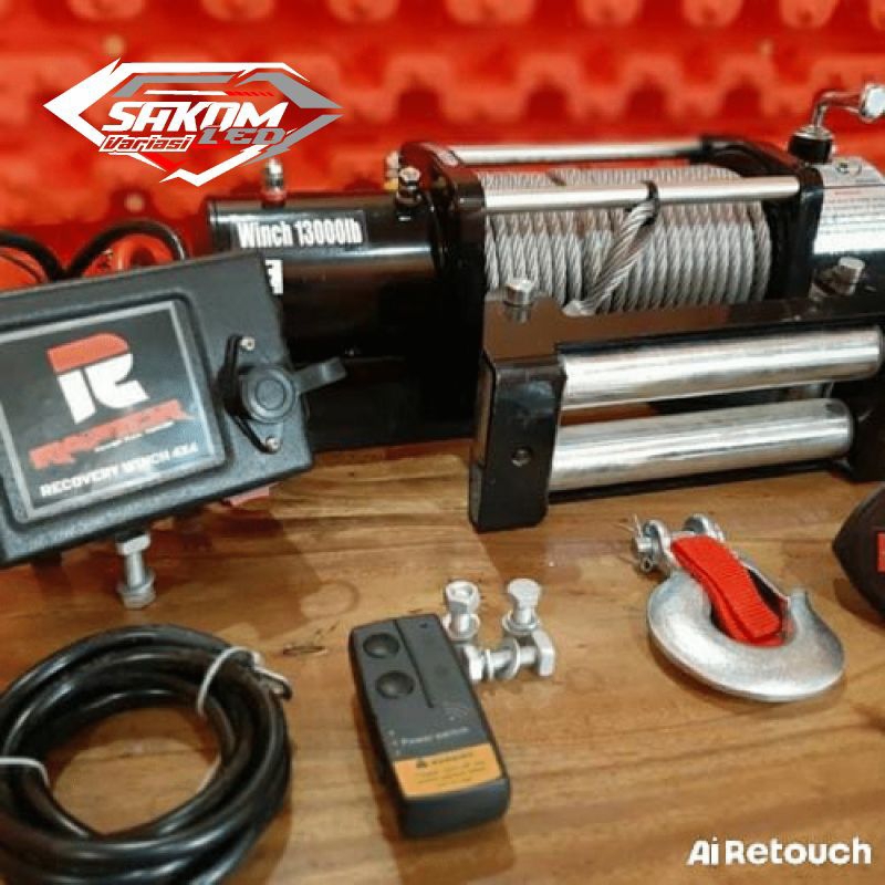 Winch Raptor 13000lbs 6ton super kuat berkualitas