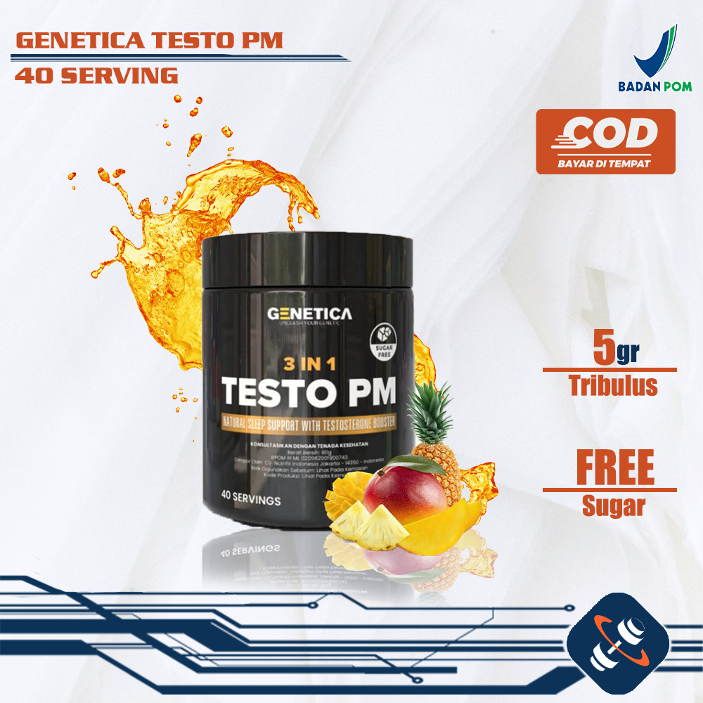 Genetica Testo PM 40 Servings Testosterone Booster BPOM
