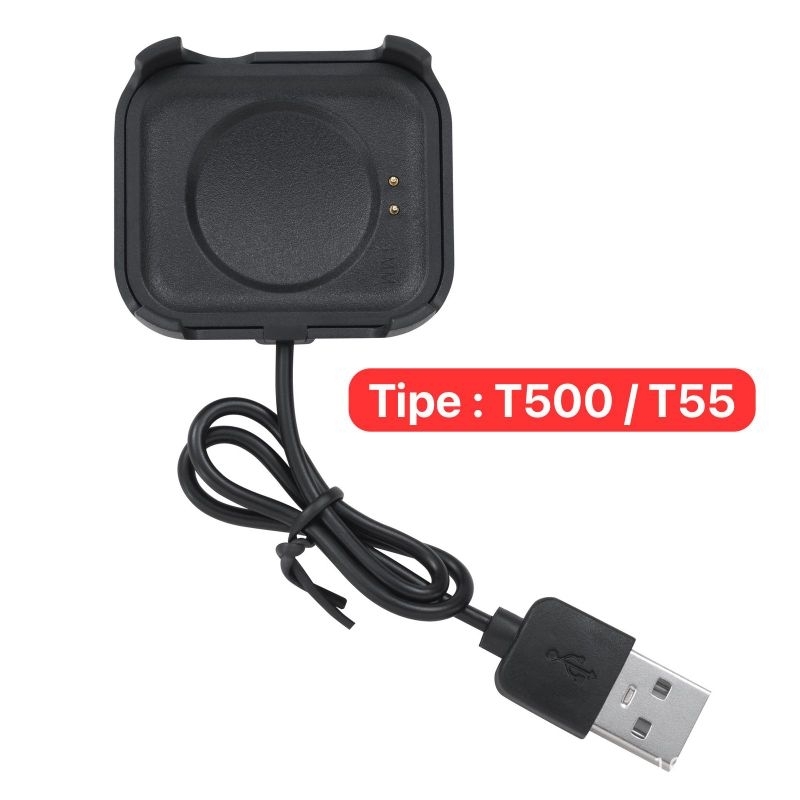kabel cas smartwatch segi, charger smartwatch T500 / T55 / X7 / Z66 ultra