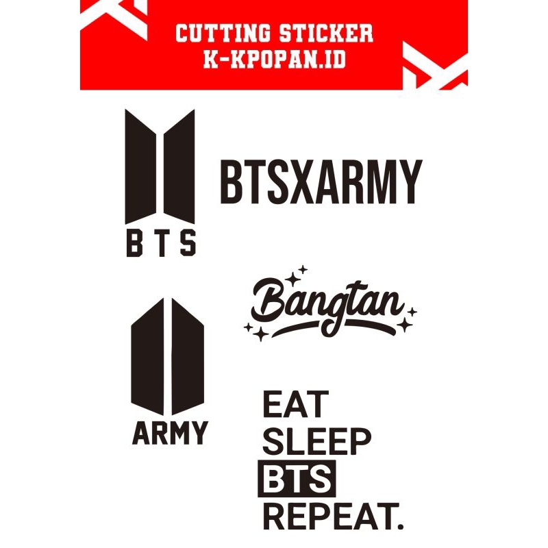 

CUTTING STICKER BTS BY K-KPOPAN (MIN ORDER 10 RB)