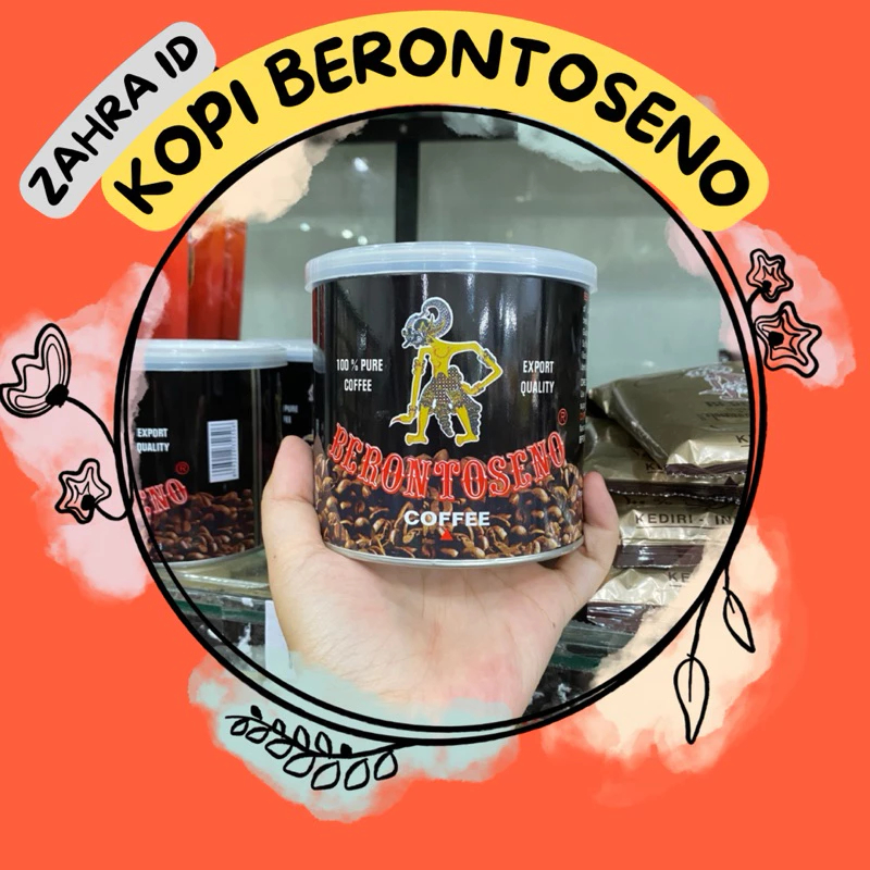 

250gram / 100gram KOPI BERONTOSENO KEMASAN KALENG / KOPI SACHET MURNI / KOPI ROBUSTA KHAS KEDIRI