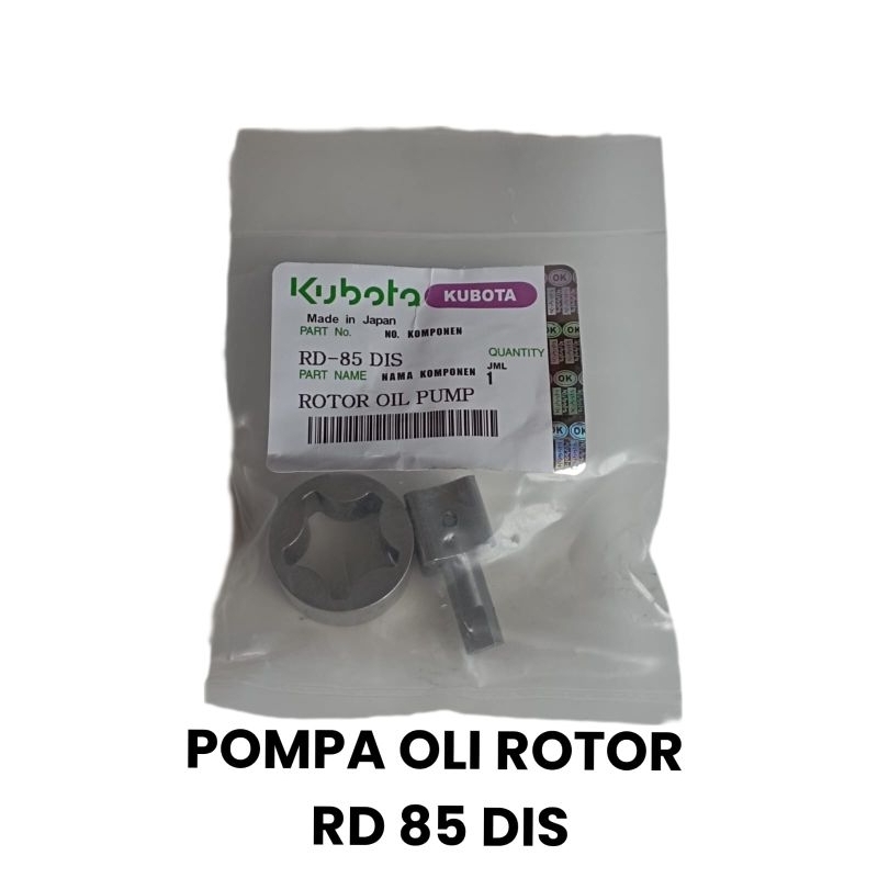 Rotor Pompa Oli RD85/RD75/RD105/RD110 DI S(NEW) dan DI T(OLD)KUBOTA.