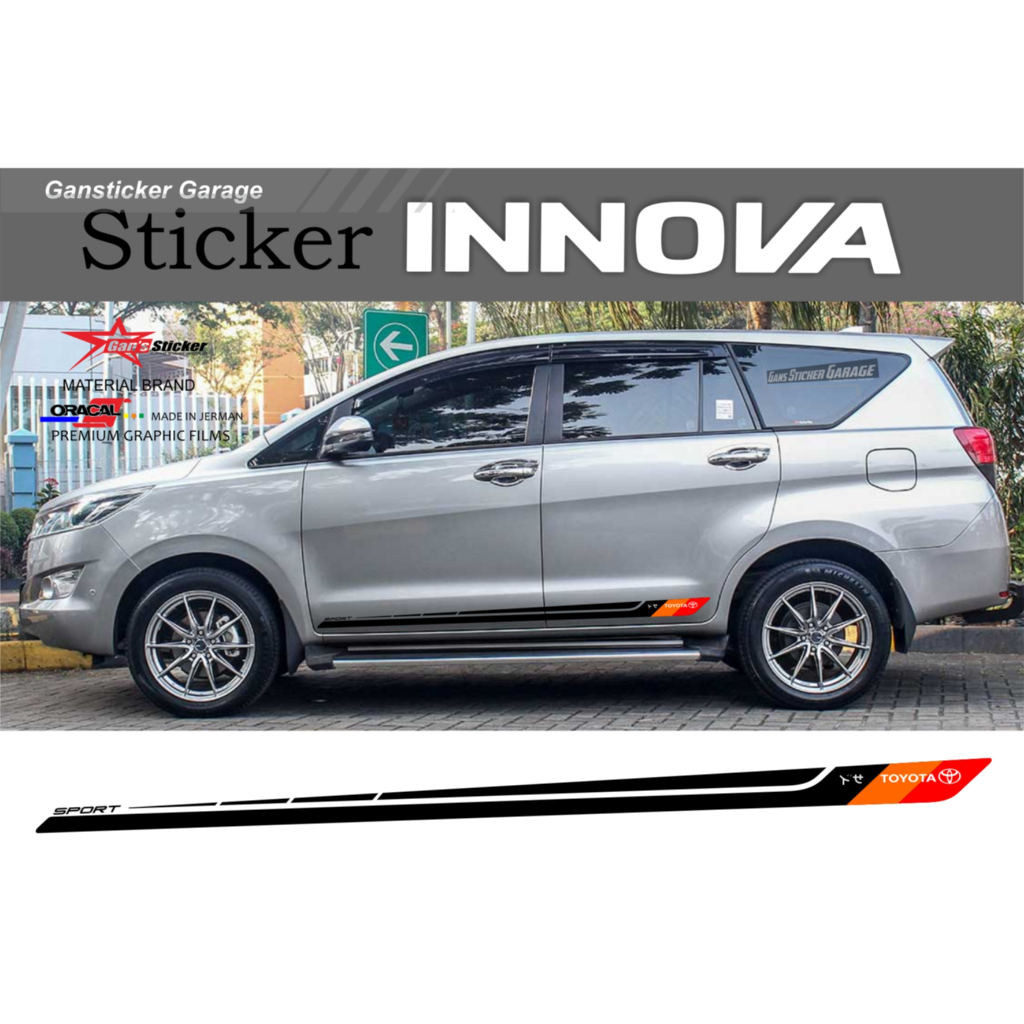Sticker Toyota Innova Reborn Variasi Sticker Mobil Toyota INNOVA REBORN