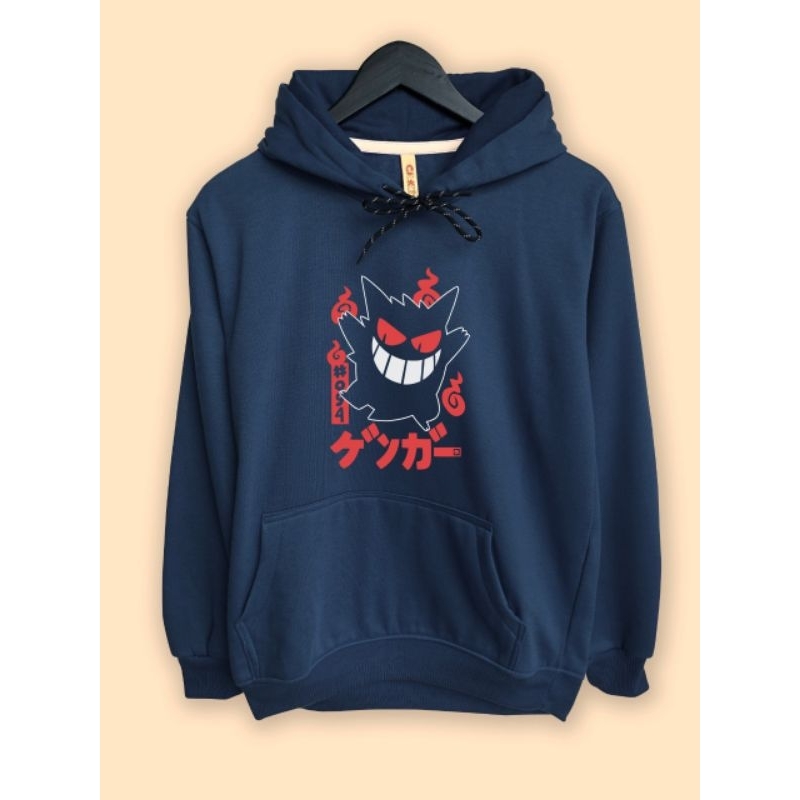 Jaket Hoodie Anime Pokemon Gengar Japan