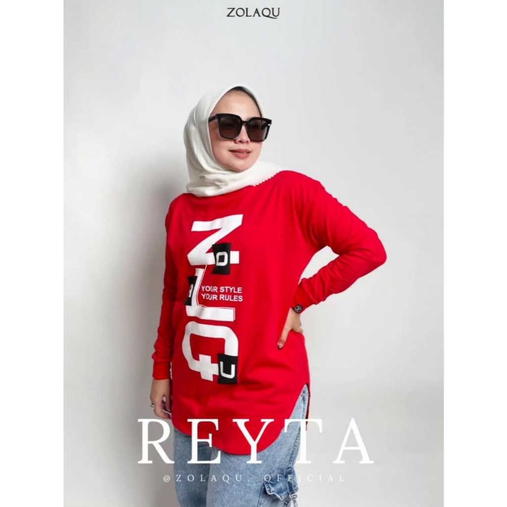 KAOS ZOLAQU TERBARU ATASAN SEMI TUNIK PAKAIAN WANITA OUTFIT CLOTHING BAJU BLOUSE BLUS CASUAL SWEATER