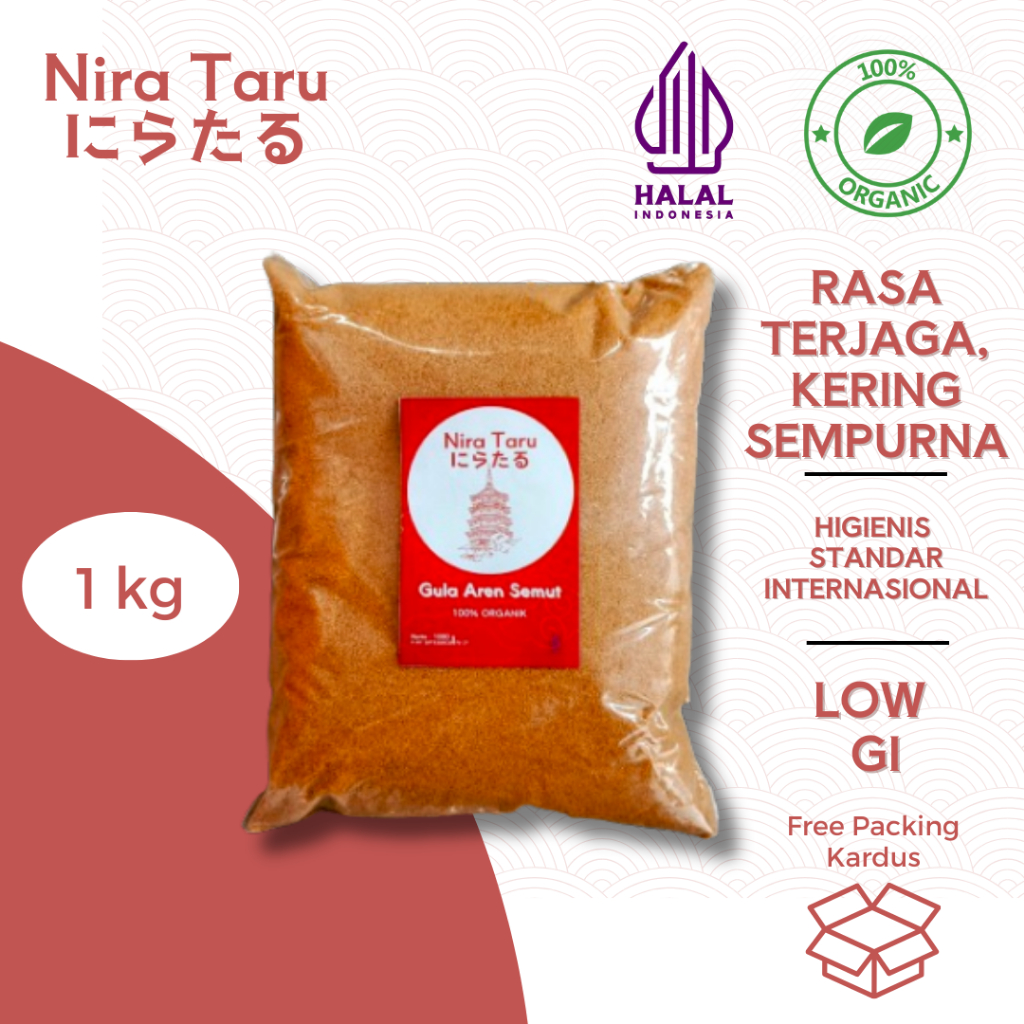 

Nira Taru Gula Aren Asli / Gula Aren Semut / Gula Aren Bubuk 1 kg