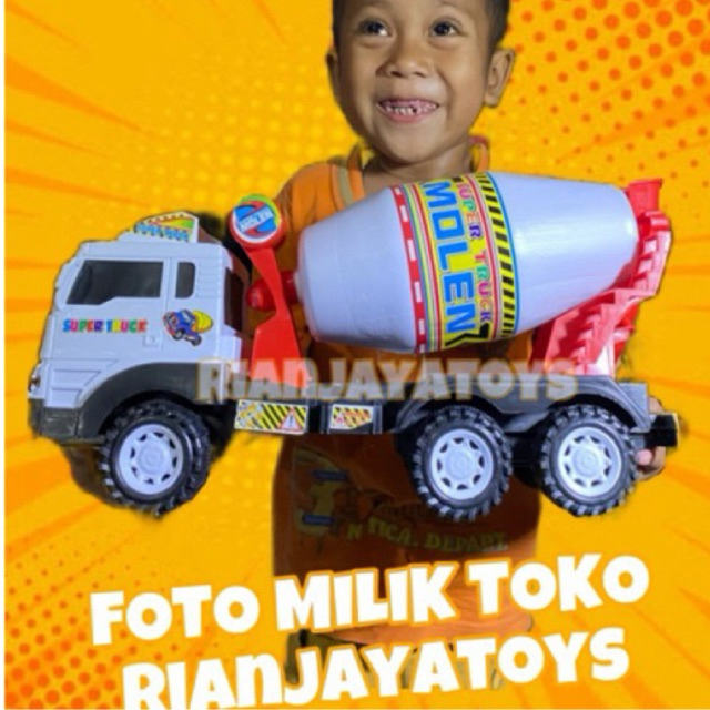 BISA COD MAINAN MOBIL TRUK KONSTRUKSI MOLEN / MIXER BESAR