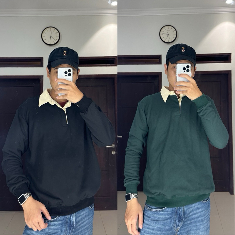 POLO SWEATER Zerong - Polo Sweater Pria & Wanita