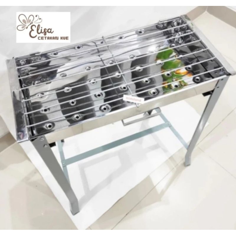 Panggangan Sate bakaran sate jumbo / Pemanggang ikan ayam Serbaguna / bakaran arang plus kaki