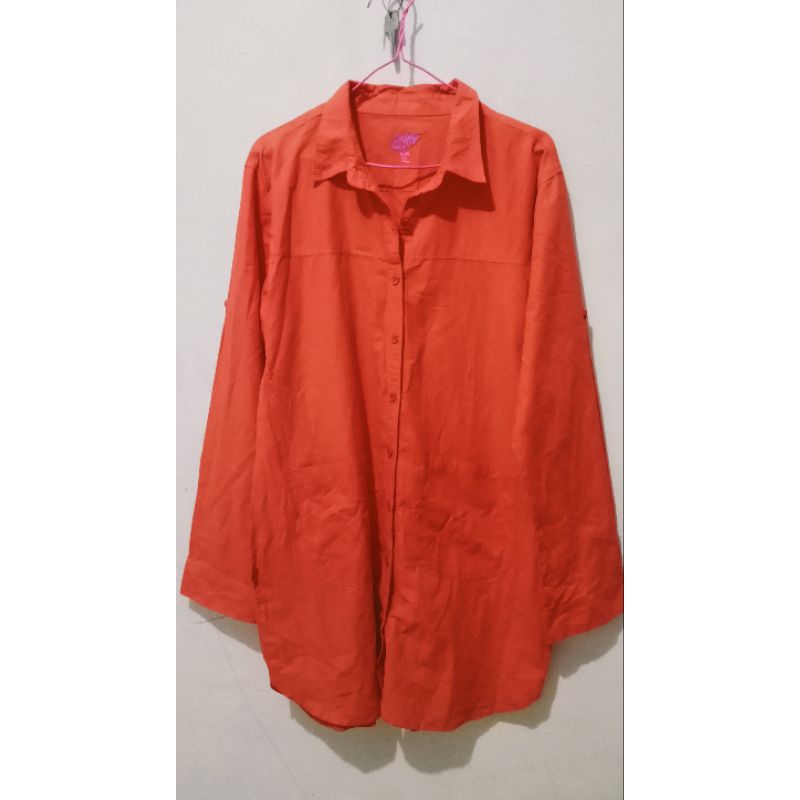 preloved kemeja tunik, kemeja dress branded