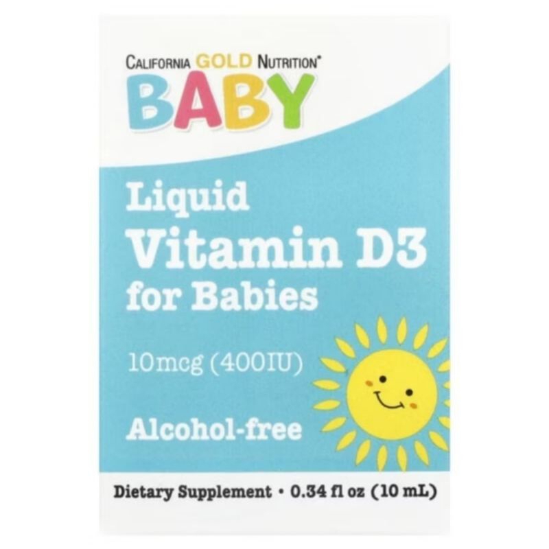 California Gold Vitamin D3 Asli Untuk Bayi - Nutrition Calcium California Vitamin D3 Anak