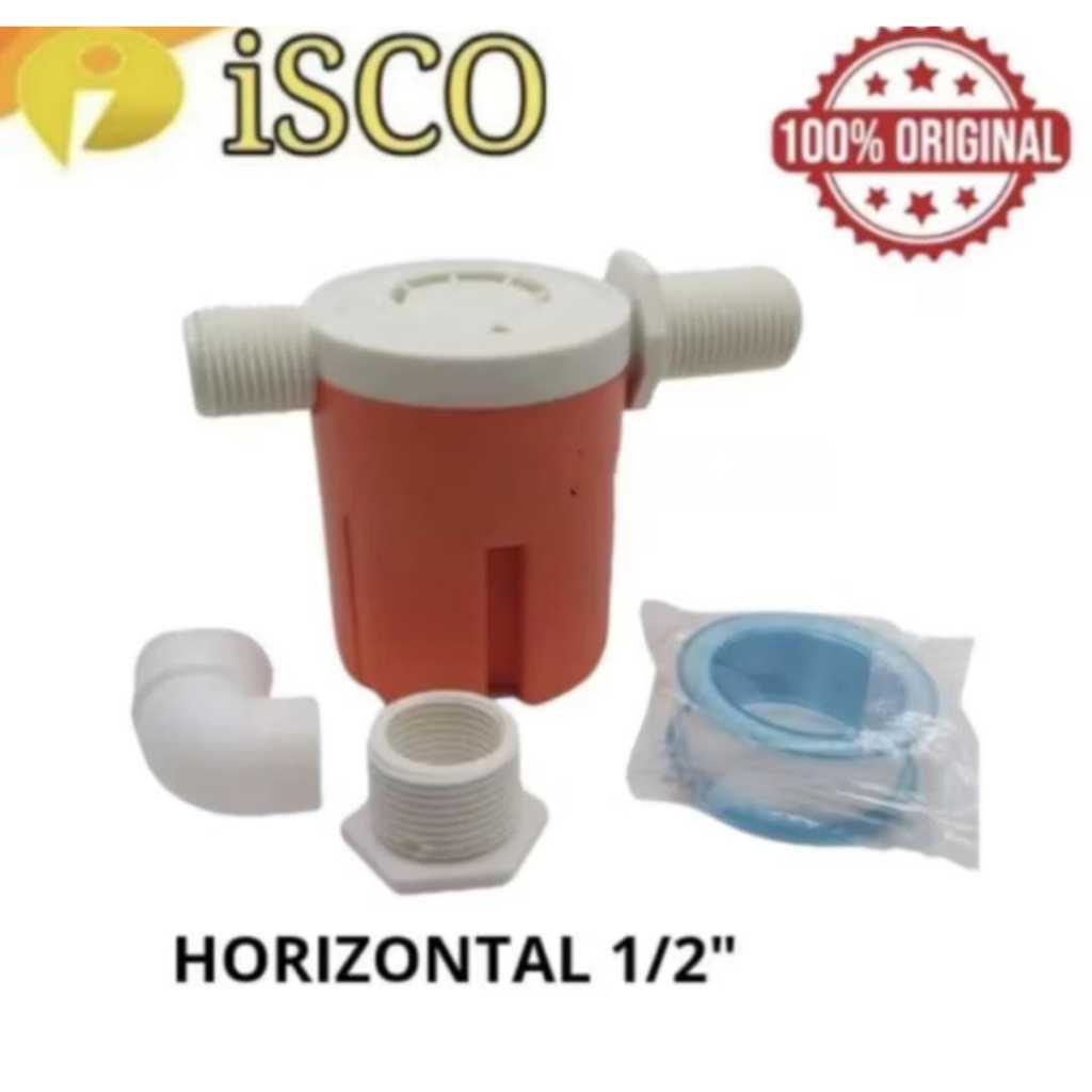 Pelampung Tandon Air Toren 1/2" Horizontal ISCO Original/Pelampung tandon air tanpa Listrik ISCO