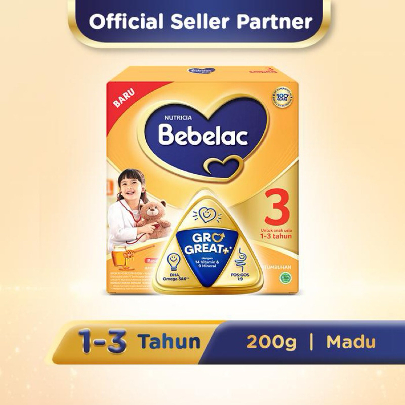 

Bebelac 3 Madu Susu Pertumbuhan Bubuk 200 gr
