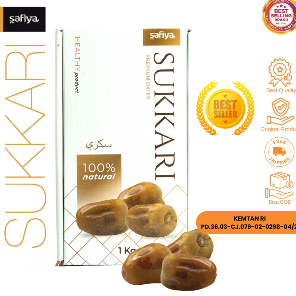 

Safiya Kurma Sukari 1 Kg Sukkari King Dates Original