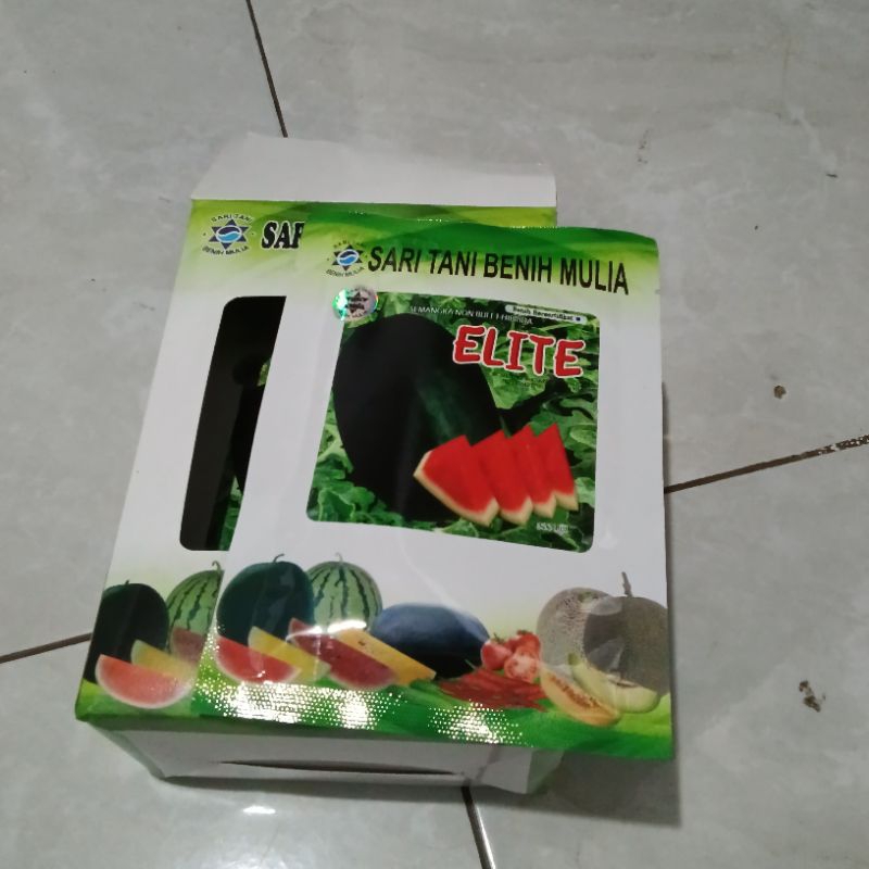 Benih Bibit Semangka Non biji Elite F1 (Berbobot Bisa 6-10 kg Daging Merah Cerah Disukai Pasar) Isi 