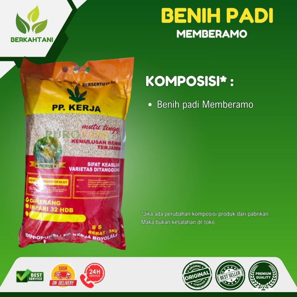 Membramo 5 Kg Benih Padi Hibrida Berkualitas